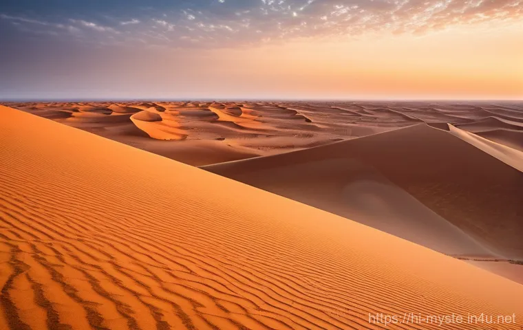 아프리카 사하라 실종자들 - Image Prompt 1: The Sahara's Endless Horizon**