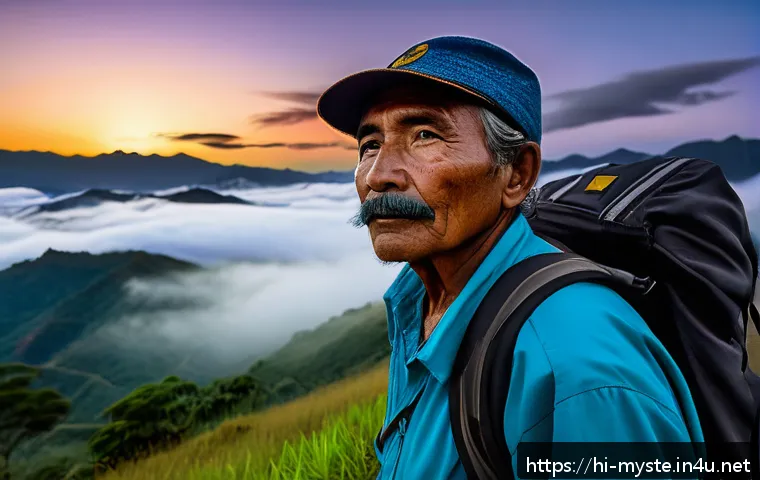 콜롬비아 라 루나 산괴 사건 - A mysterious mountainous landscape of La Luna mountain range in Colombia during early dawn, showing ...